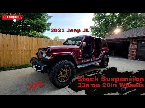 2021 Jeep JL:  33in Tires On Stock Suspension 👌
