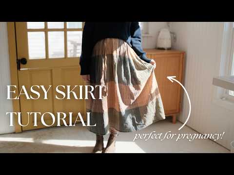 Simple Drawstring Skirt Sewing Tutorial