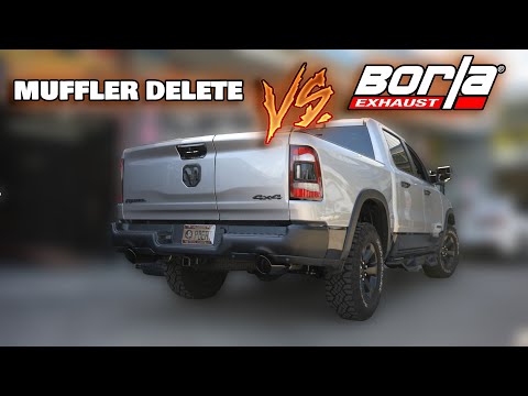 Borla Exhaust VS Muffler Delete | **WARNING** Dodge Ram 1500