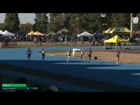 Girls U12 200m Timed Final 1 : 2024-25 State Track and Field Championships