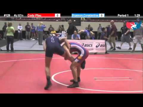 WM 48 KG - 3rd - Cody Pfau (CO) vs. Shannon Constantine (King)