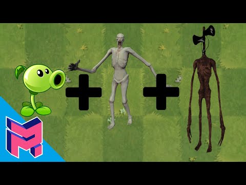 Plants vs Zombies Fusion Hack Animation ( Peashooter + SCP-096 + Siren Head )