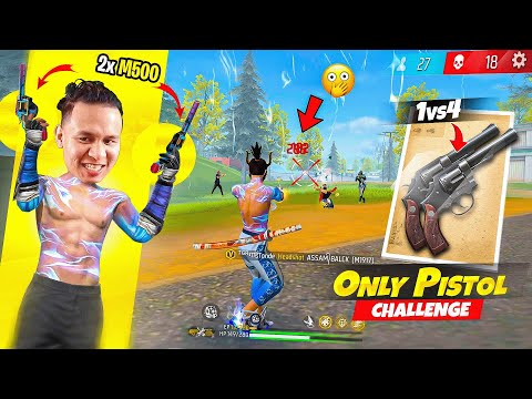 2x M500 Only in Solo Vs Squad 🔥 Extreme Lvl Challenge 😎Tonde Gamer - Free Fire Max