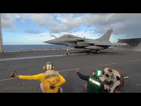French Rafale fighters operate with USS George H.W. Bush (CVN 77)