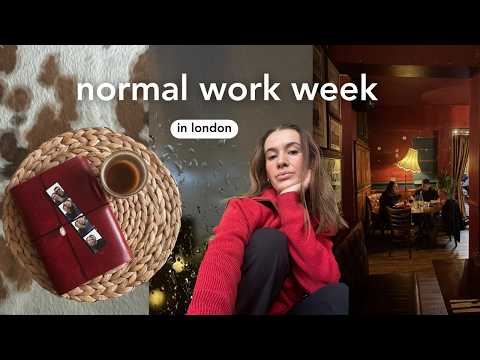 living and working a 9-5 in london | the rain won’t stop & I'm trying to stay cosy