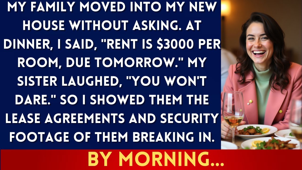 My Family Moved Into My House Without Telling Me—So I Gave Them a Rent Bill at Dinner...