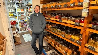 A Year's Worth Of Food | Full Pantry, Root Cellar & Food Storage Tour | 1400+ Jars