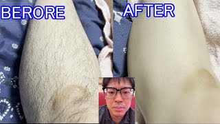 毛を剃ってみた。