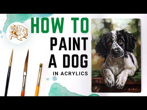How to Paint a Dog | Acrylic Painting Tips