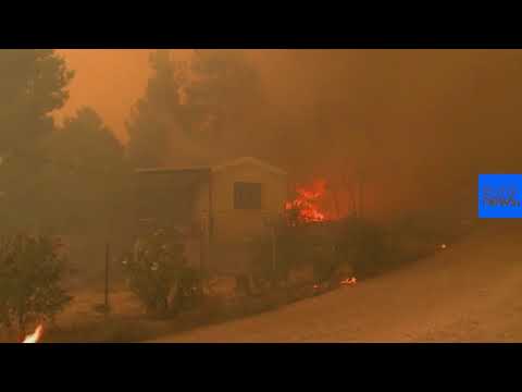 Greece: Fires in Kineta