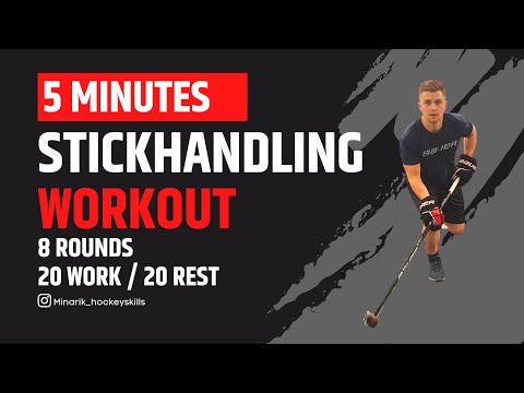 Best Stickhandling Session | Off-Ice Workout | Hockey Tabata | Puck Control |  Summer Training