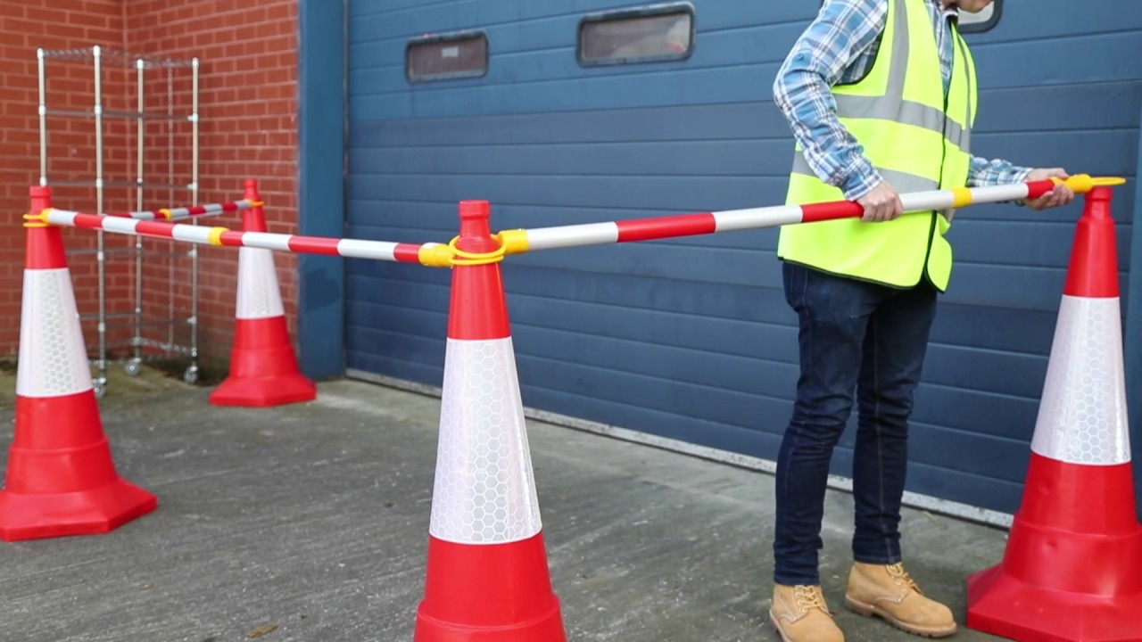 Retractable Cone Bar Barrier