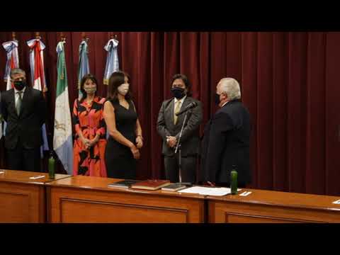 Sáenz participó en el acto de asunción de los tres nuevos jueces de la Corte de Justicia