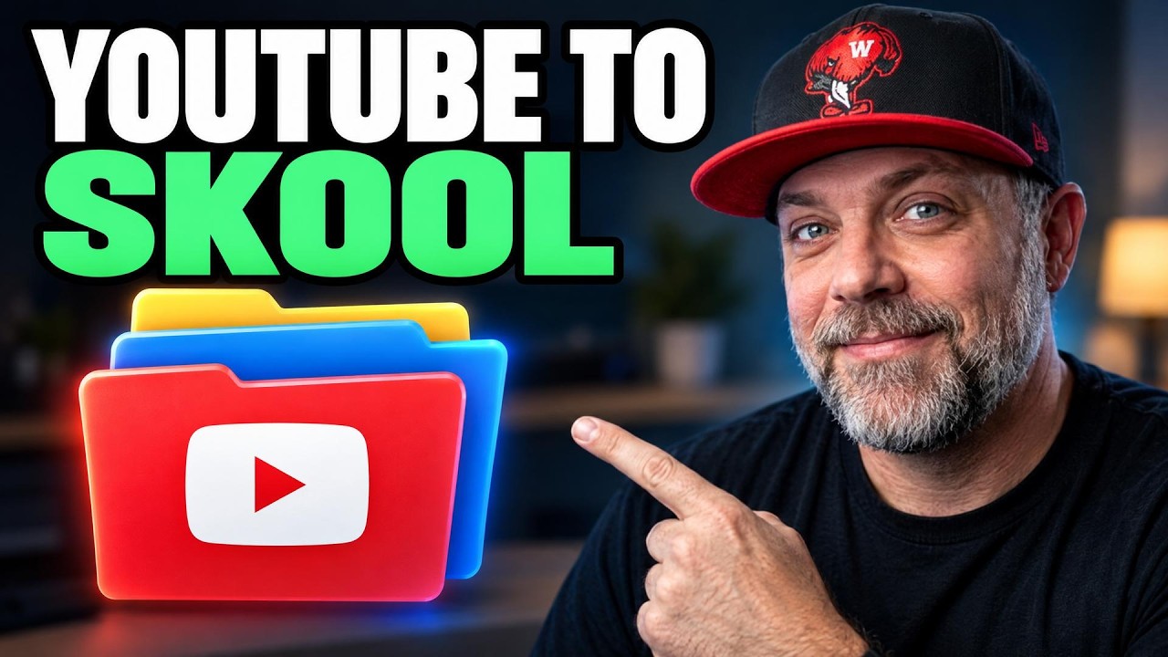 YouTube to Skool, how a video becomes a Skool classroom lesson with Claude Code and the ICM folder system