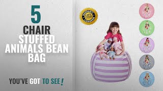 Top 10 Chair Stuffed Animals Bean Bag [2018]: Stuffed Animal Storage Bean Bag Chair | 38&quot; Extra