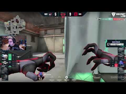 Shroud's reaction to SEN zombs 4K Clutch vs 100T