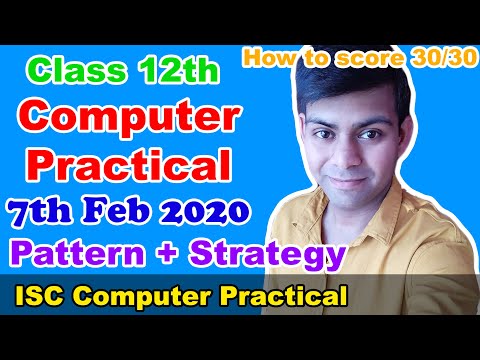 Computer Practical 12th Class Practical Paper Pattern Important Java Programs Isc 2020