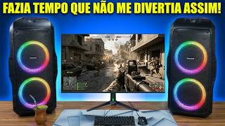 JOGANDO BATTLEFIELD 6 COM CAIXAS DE SOM DE 240W DE POTÊNCIA NA CARA