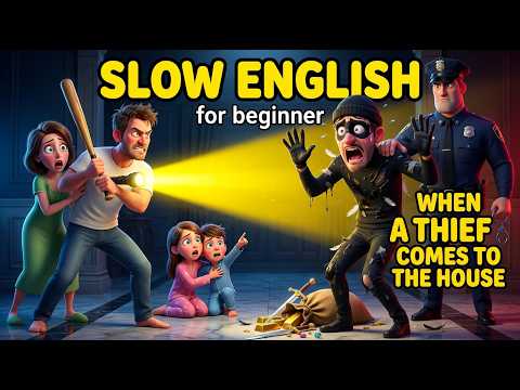 OMG! We Caught a Thief in Our House! 😱🏡|English Listening Practice for Beginner(A1-A2 Level)