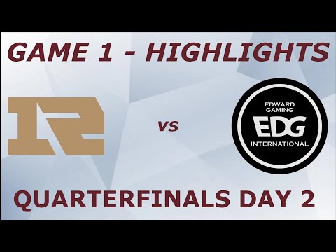 RNG vs EDG Highlights - Game 1 - Quarterfinals Day 2 - Worlds 2021