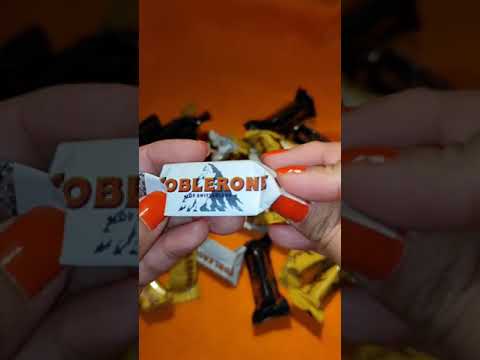 Chocolate Opening Video, Tiny Toblerone  White, Mouth watering video, #chocolate #shorts
