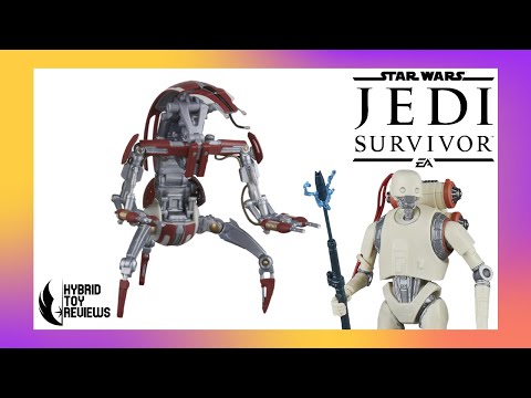 Star Wars The Black Series KX Security Droid & Droideka Jedi Survivor Gaming Greats Set Review
