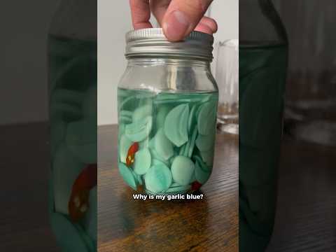 Why is my pickled garlic blue?