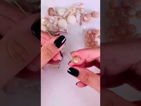 How to make a wire wrapped earrings - Jewelry Tutorial