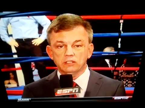 Boxing Announcer Who's Brain has Been Rocked
