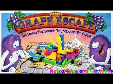 The Grape Escape Board Game Commercial Retro Toys and Cartoons