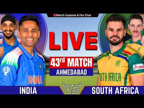 🔴INDIA vs South Africa, 43rd Match World Cup | Live Cricket match Today | IND vs SA Live | by Shahid