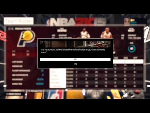 NBA 2k15 PS4 | Indiana Pacers MyGM #1- Creation and Plans!