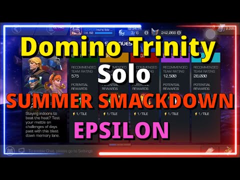 Domino Trinity Solo Summer Smackdown-EPSILON Boss rush #5!! #MCOC(Marvel Contest of Champions)