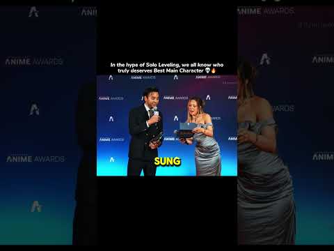 The 2025 crunchyroll best main character award goes to Sungjinwoo #crunchyrollanimeawards #anime