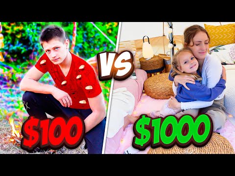 $100 vs $1000 Survival Challenge