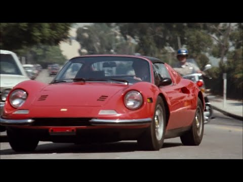 '72 Dino 246 GTS chased by CHiPs