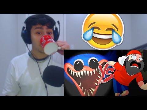 REACT Huggy Wuggy (Poppy Playtime) Vs. Mussoumano - Batalha com Games (Animação)