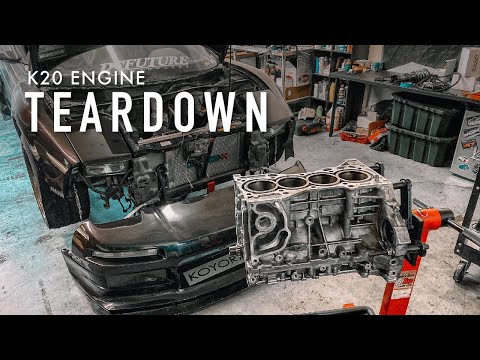 K20 NSX Engine Tear Down - RS Future Vlog #21