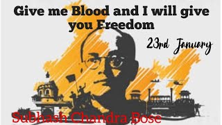 23 January Netaji Birthday |Subhash Chandra Bose Birthday WhatsApp Status Video | সুভাষ চন্দ্র বোস