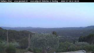 preview picture of video 'Mondaufgang über der Côte d'Azur (Webcam-Zeitraffer)'