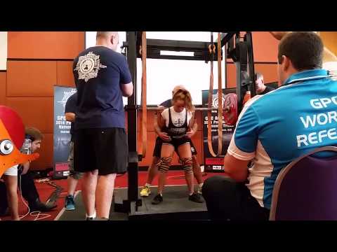 Rebecca Gleich squats 165kg GPC Nats