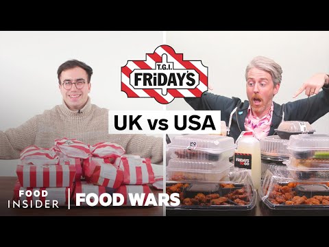 美國與英國的TGI星期五餐廳｜食物戰爭 (US vs UK TGI Fridays | Food Wars)