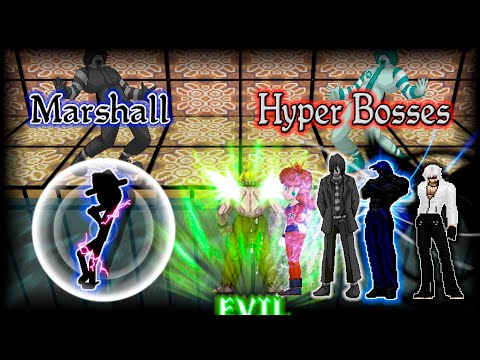 [MUGEN] Marshall (1p) vs Ultra and Hyper Bosses + Code Crashed Killer