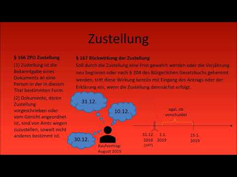 ZPO I - Zustellung (§§ 166 ff. ZPO)