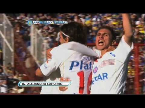 Gol de Capurro. Argentinos 1 - Boca 0. Torneo Inicial. Sexta Fecha. Fútbol Para Todos