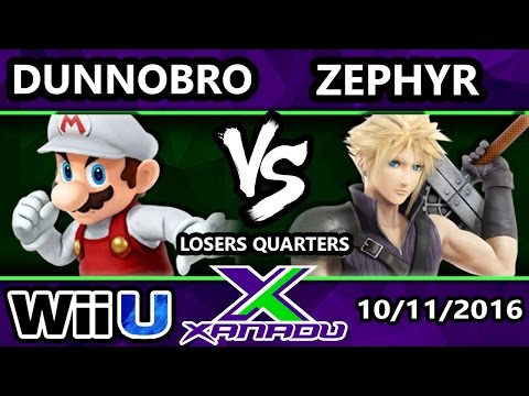 S@X 171 - Dunnobro (Mario) Vs. Zephyr (Cloud) - SSB4 Losers Quarters - Smash Wii U - Smash 4