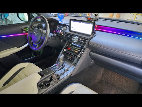 How to install Ambient lights for Lexus IS350 FSPORT (Detailed Video)
