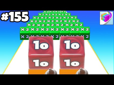 Jelly Run 2048 | Satisfying Mobile Games | All Levels Gameplay | Android, iOS | Tiktok Games #155
