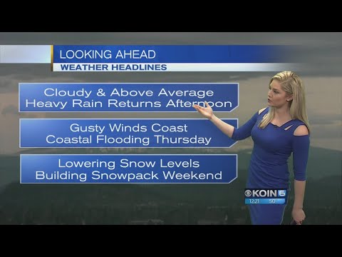 Noon Wednesday Forecast KOIN 6 News January 17, 2018