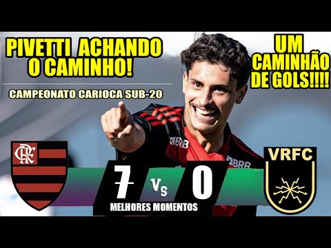 MELHORES MOMENTOS - FLAMENGO 7x0 VOLTA REDONDA - CARIOCA SUB-20 GOLS PEDRO LEÃO 2x / Alan / Gui etc.
